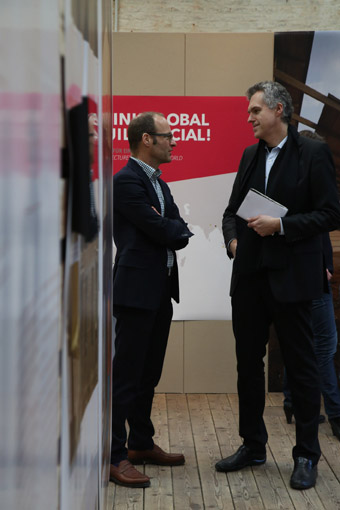 Fotos von der Voreröffnung zur Ausstellung "Think Global, Build Social! Bauen für eine bessere Welt" am 13. März 2014.