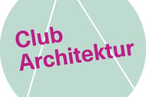 runder grüner Kreis mit Schriftzug Club Architektur