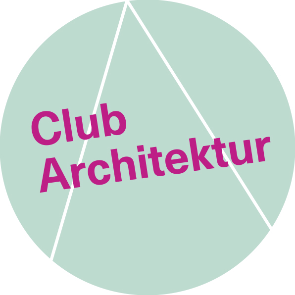 runder grüner Kreis mit Schriftzug Club Architektur